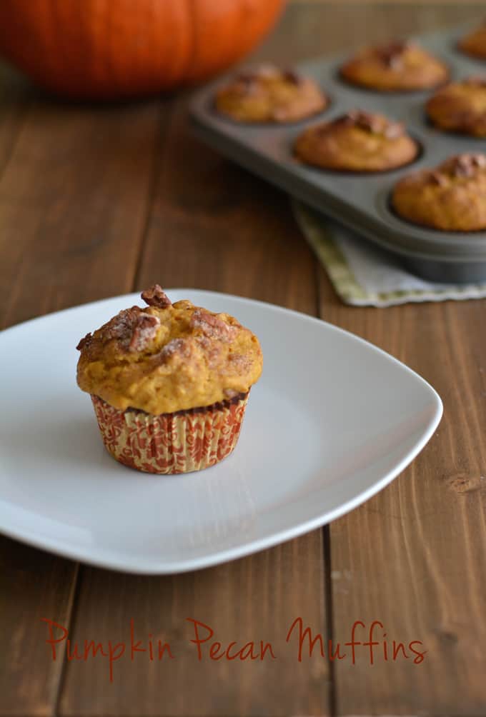 It's pumpkin season! This muffin is lower in calories and better for you than store bought muffins.