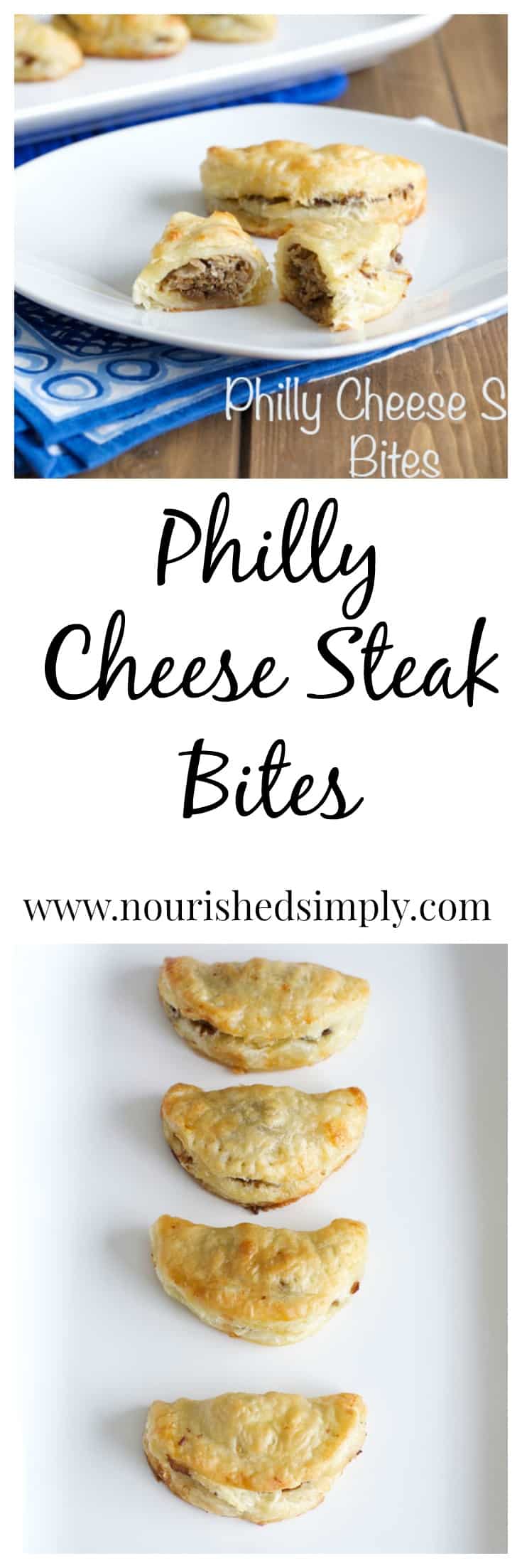 Philly Cheese Steak Bites - enjoy the deliciousness of the classic Philadelphia Cheese Steak in a lower calorie bite size treat.