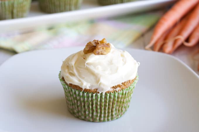 Whole Wheat Carrot Cupcakes