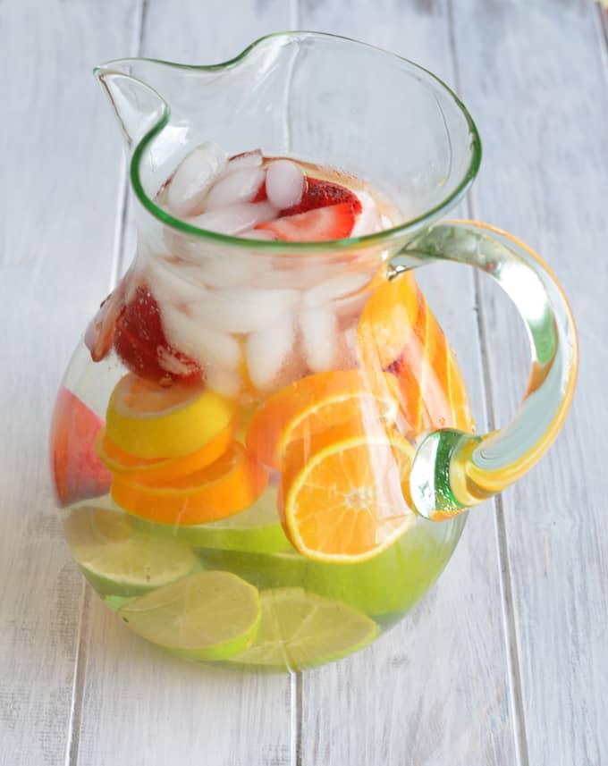 Strawberry Citrus Infused Water - Nourished Simply