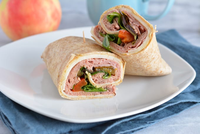 Roast Beef Italiano Wrap uses Sabra Spreads, a lower calorie spread that contains 75% less fat and 1 gram of protein.