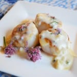 Chive Flower Parmesan Cheese Sauce