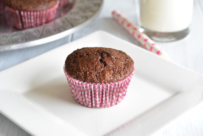 Who doesn't love chocolate, especially for breakfast? Whole wheat chocolate muffins are a great source of fiber to start your day with!