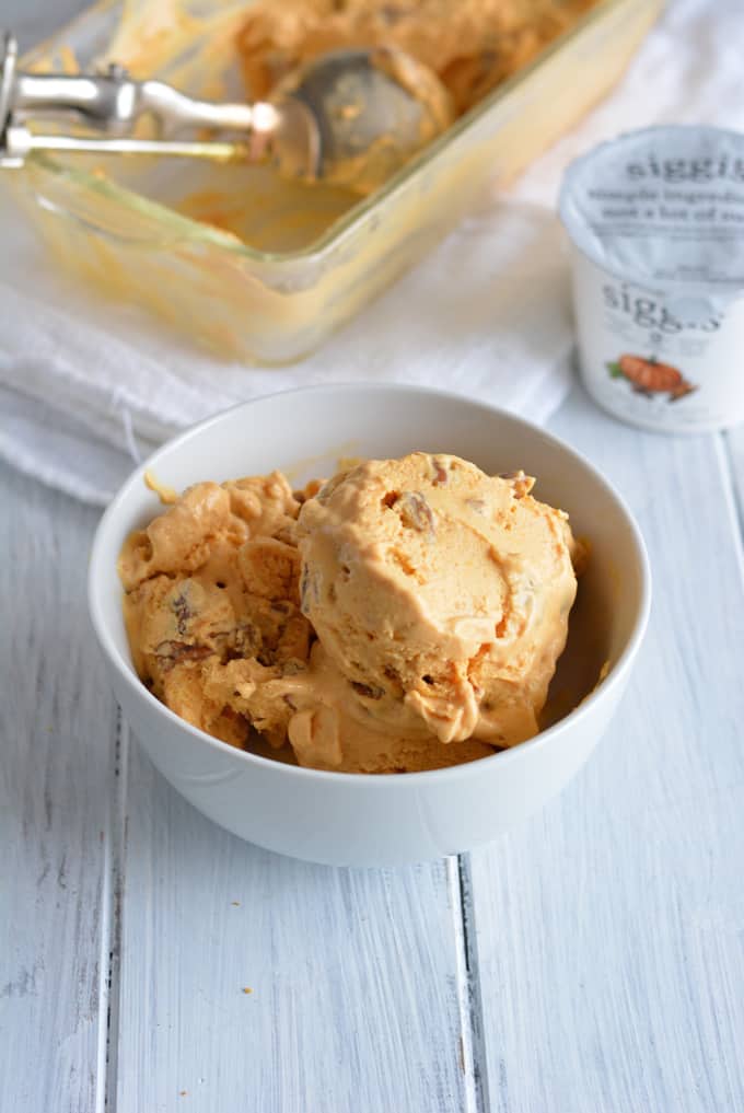 Pumpkin Praline Frozen Yogurt