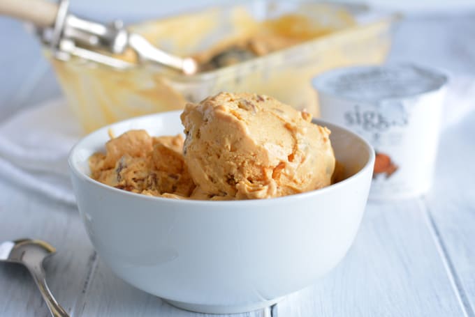 Pumpkin Praline Frozen Yogurt