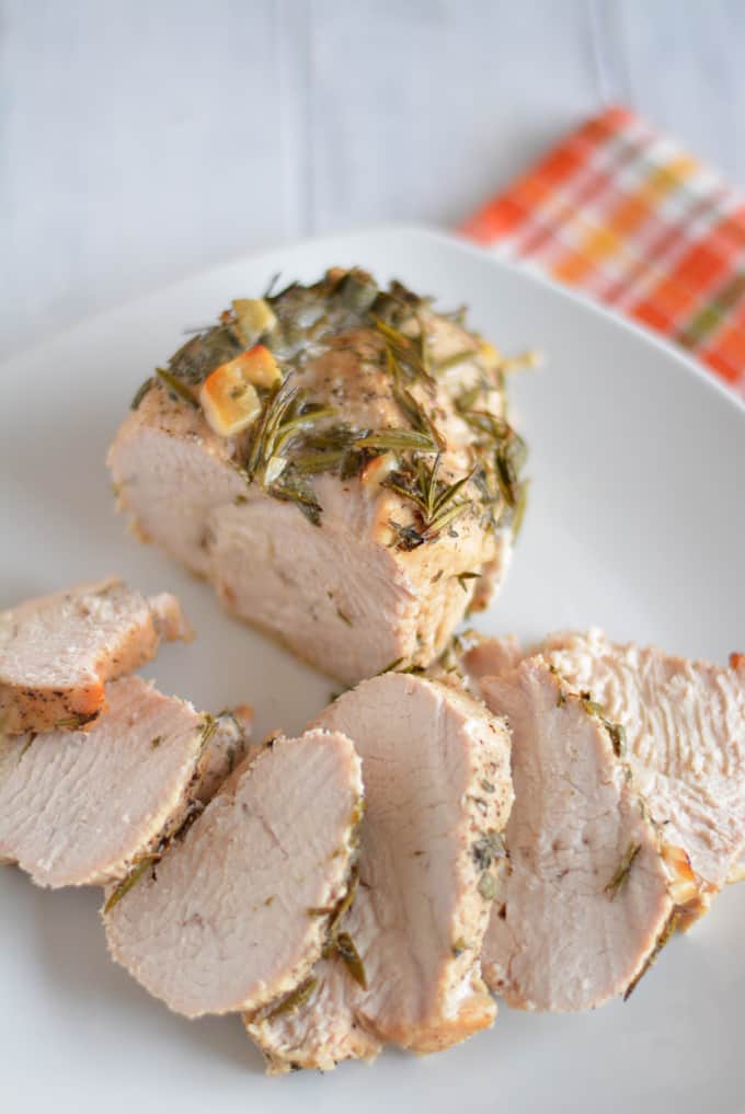 Herbed Roasted Turkey Breast is a quick and easy alternative to cooking a whole turkey this Thanksgiving.