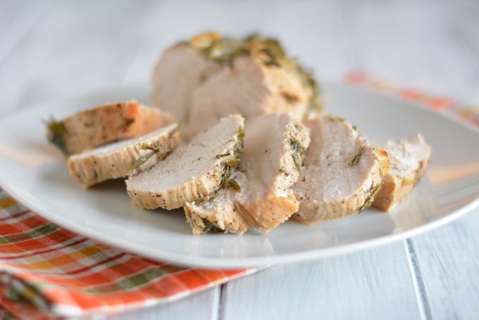 Herbed Roasted Turkey Breast is a quick and easy alternative to cooking a whole turkey this Thanksgiving.