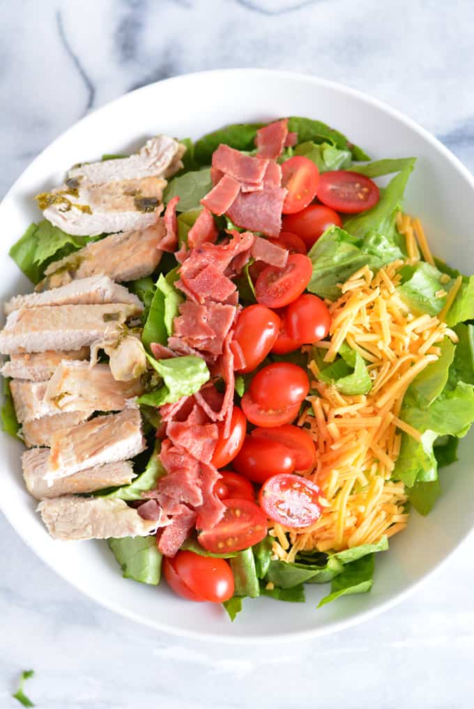 Turkey California Club Salad