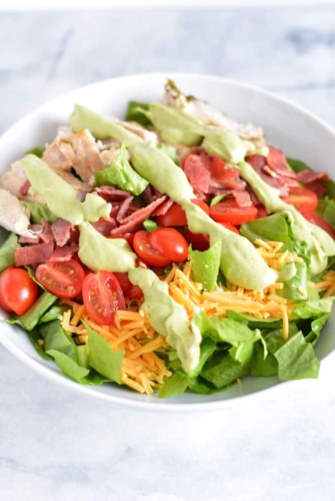 Turkey California Club Salad