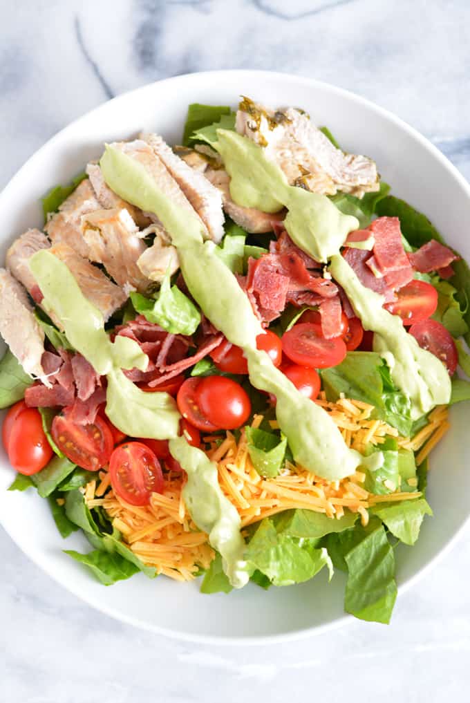 Turkey California Club Salad