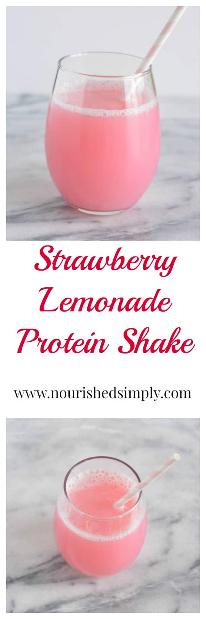 Strawberry Lemonade Protein Shake is sugar free and rich in protein.