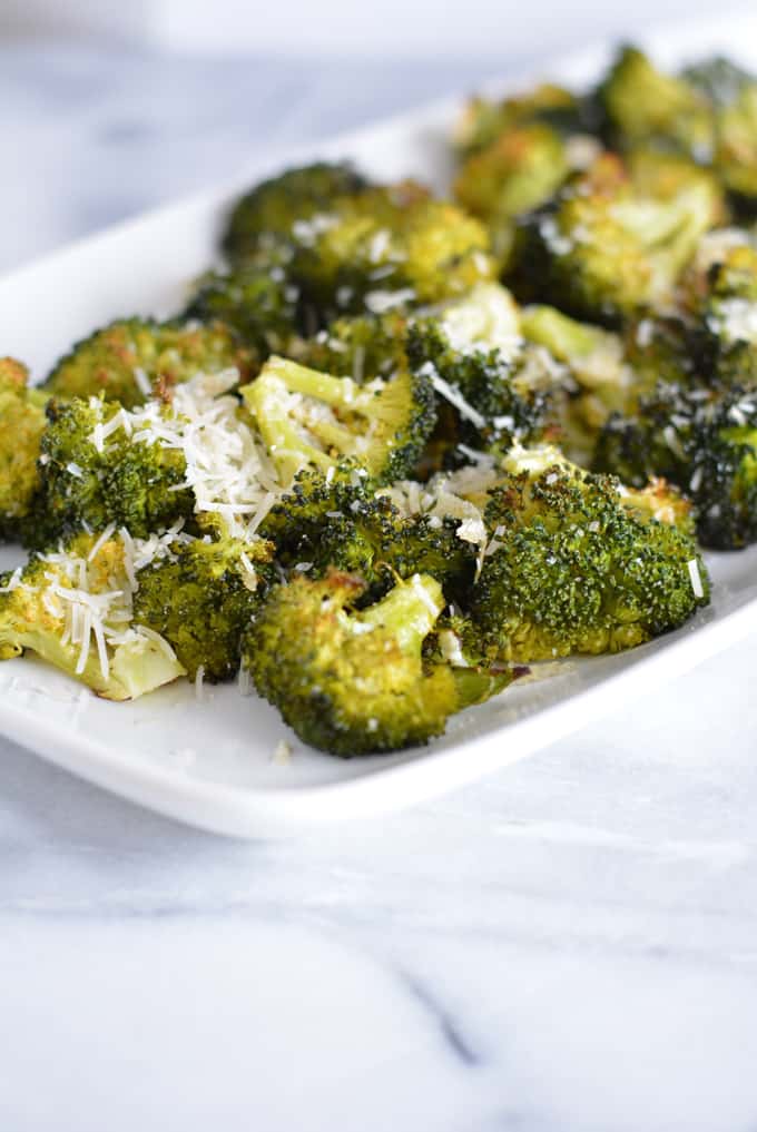 Roasted Broccoli with Parmigiano Reggiano Cheese