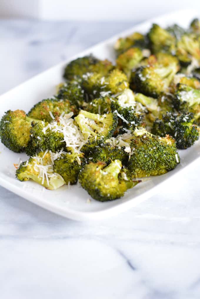 Roasted Broccoli with Parmigiano Reggiano Cheese