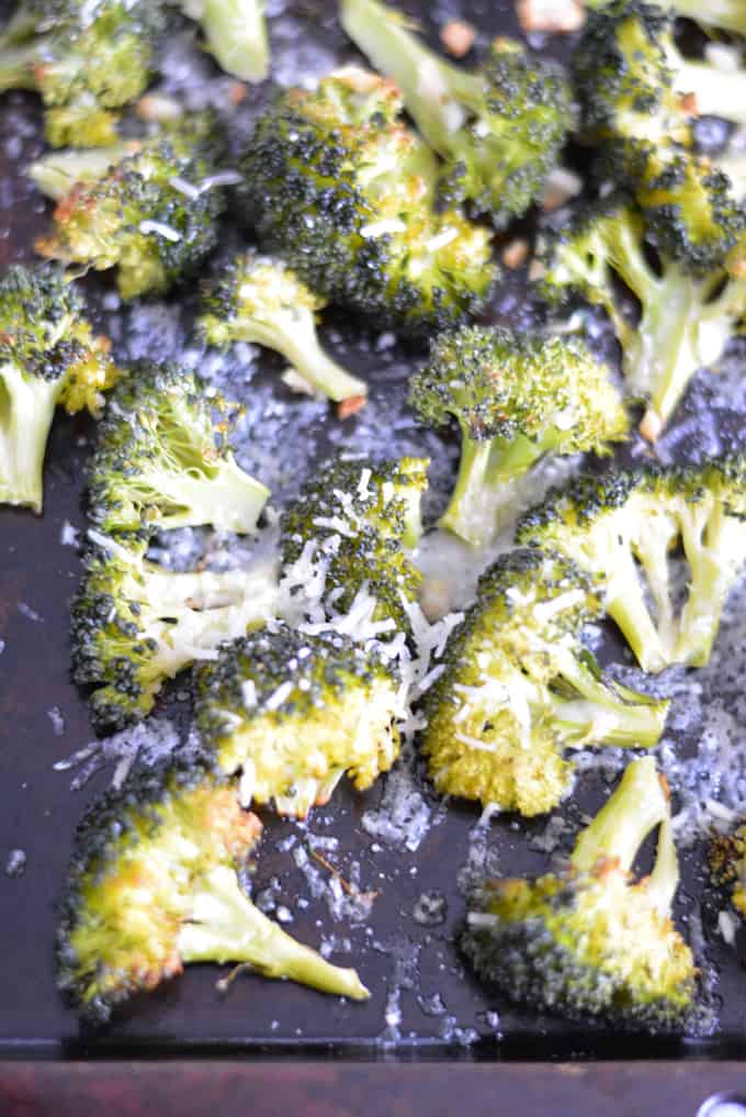 Roasted Broccoli with Parmigiano Reggiano Cheese