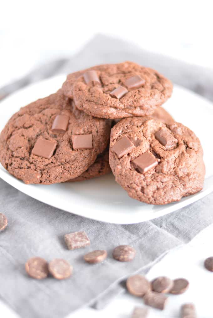 Half Batch Triple Chocolate Cookies lets you enjoy just a few cookies without having dozens laying around.