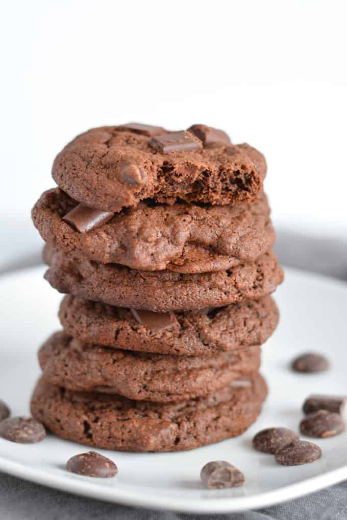 Half Batch Triple Chocolate Chip Cookies makes only a dozen and a half cookies.
