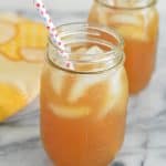 Mango Pineapple Tea in mason jars