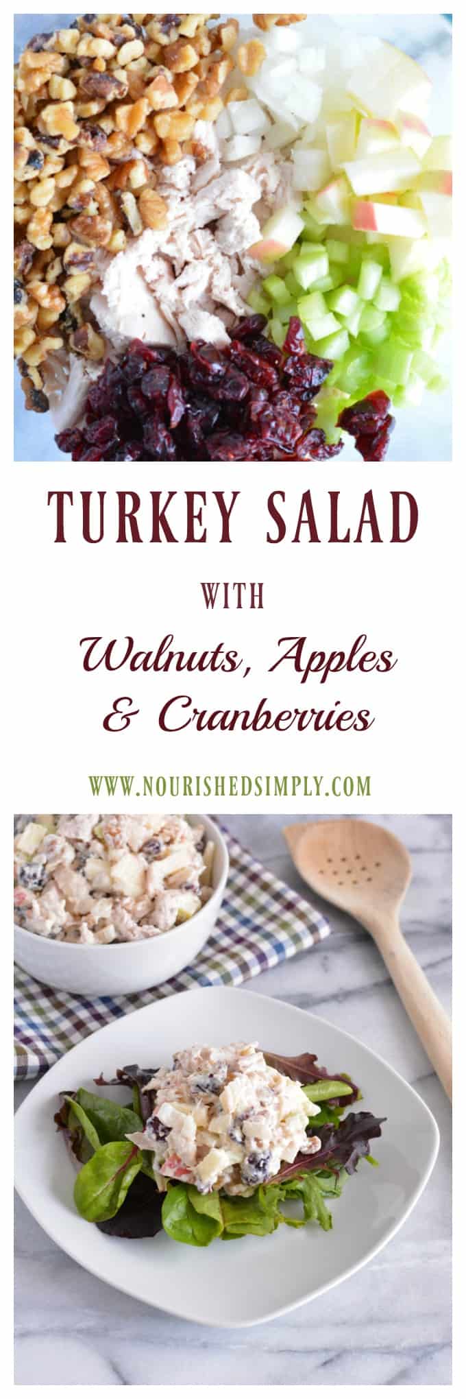 Use up leftover turkey with the Protein Packed Turkey Salad. Perfect meal to help meet your macros. #turkey #leftovers #thanksgiving #holiday #christmas #salad #macros