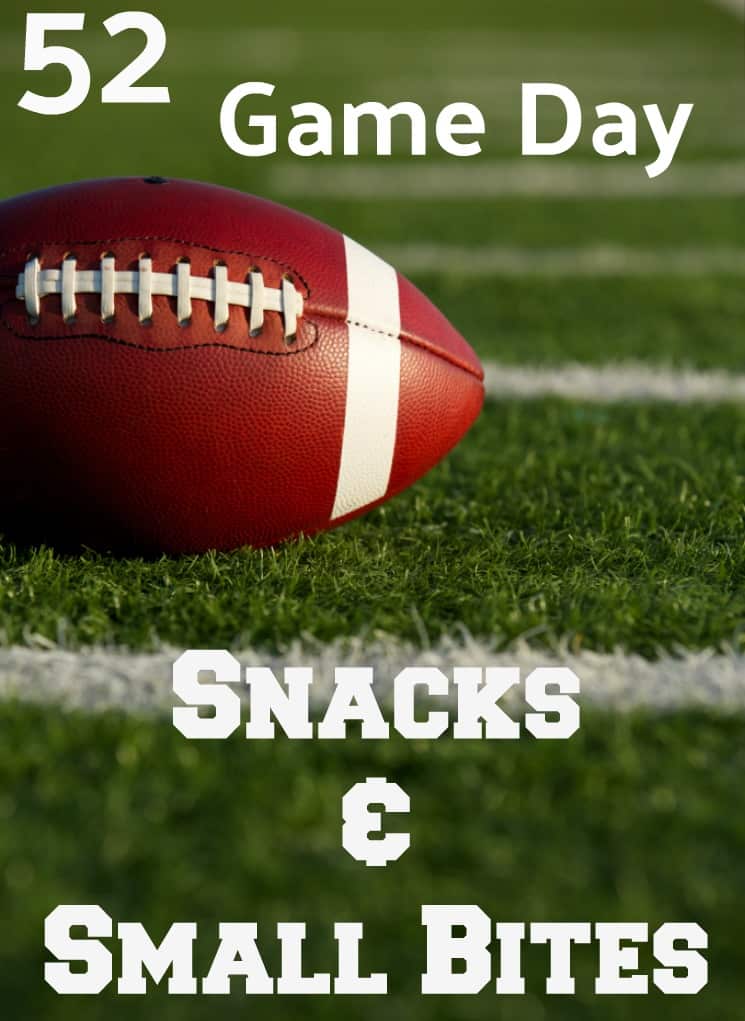 Super Bowl 52 is less than 1 week away. Here are 52 Snacks & Small Bites perfect for your #biggame party. #appetizer #snacks