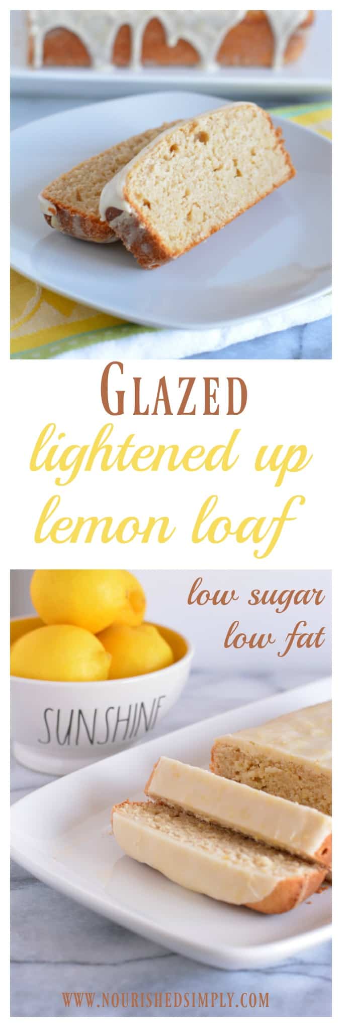 #AD A healthier version of the classic glazed lemon loaf. This recipe is lower in fat and cholesterol. This low sugar glazed lemon loaf contains less than 2 grams of sugar. #lowsugar #dessert #thereciperedux @swerve